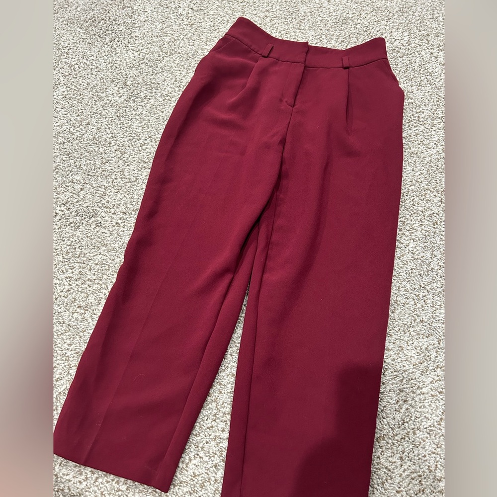 Top Shop Maroon Trousers